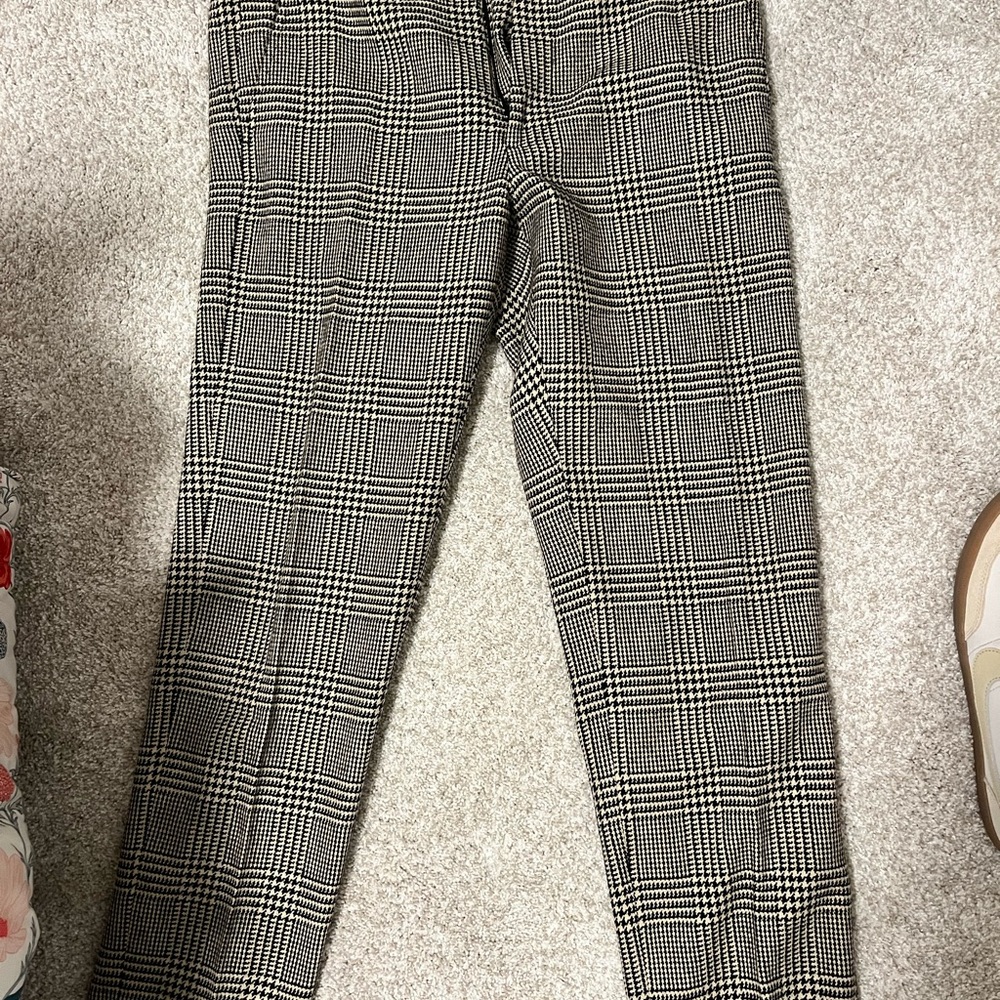 Todd Snyder USA made with Italian fabric black and cream houndstooth trousers